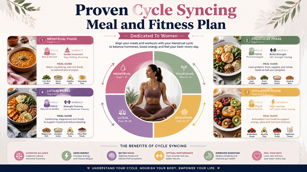 Cycle Syncing Meal and Fitness Plan