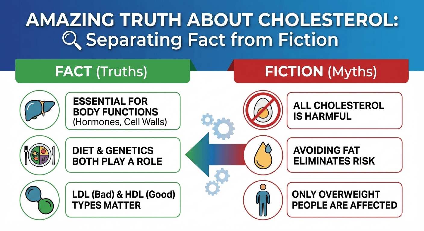 You are currently viewing Amazing Truth About Cholesterol: Separating Fact from Fiction